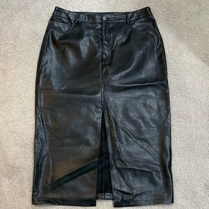 NWT Pleather Skirt
